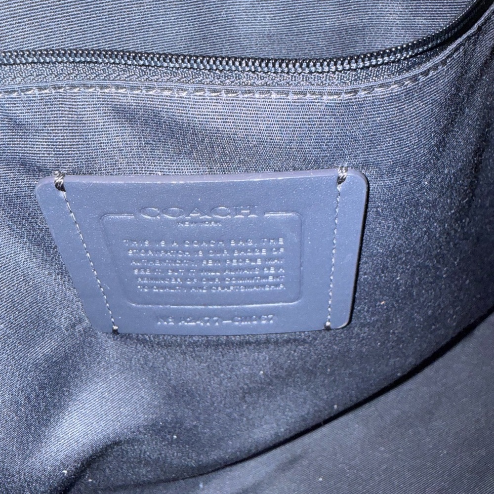 COACH Blue Leather Tote Large | Smith Tote - Picture 7 of 8